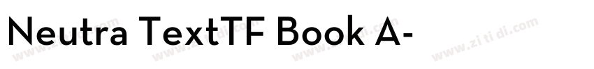 Neutra TextTF Book A字体转换